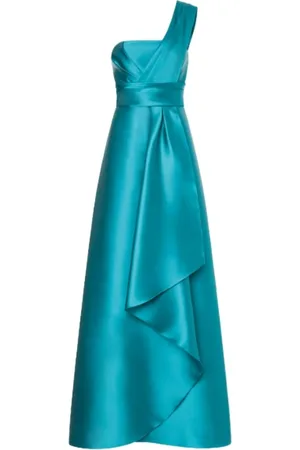 Alberta Ferretti Dames, Jurken, Blauw, Maat: XS Zijde