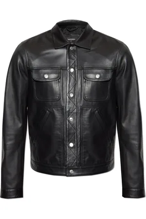 Dsquared2 Heren, Jassen, Zwart, Maat: 2XL Leer