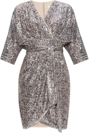 Diane von Furstenberg Dames, Jurken, Grijs, Maat: 2XS