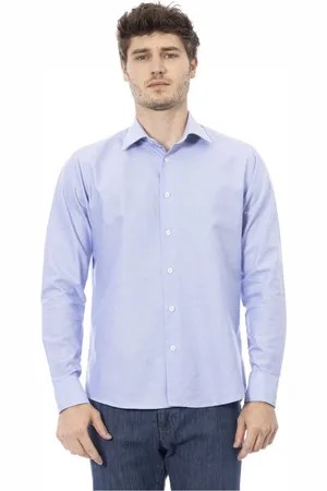 BALDININI Heren, Overhemden, Blauw, Maat: 2XL