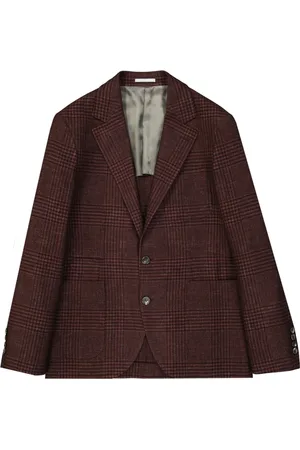 Brunello Cucinelli Heren, Jassen, Rood, Maat: M Wol
