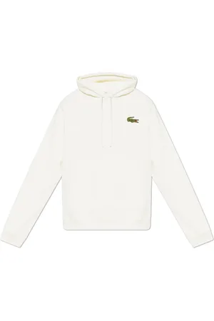 Lacoste Heren, Sweatshirts & Hoodies, Wit, Maat: XS Katoen