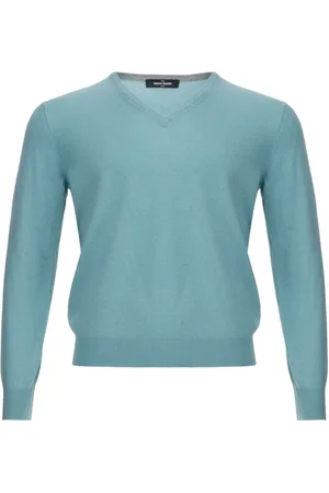 Gran Sasso Heren, Truien, Blauw, Maat: L Kasjmier
