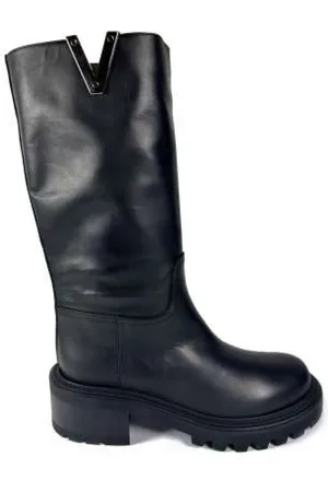 Via Roma Dames, Schoenen, Zwart, Maat: 38 EU Leer