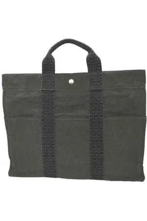 Hermès Dames, Pre-owned, Grijs, Maat: ONE Size Katoen