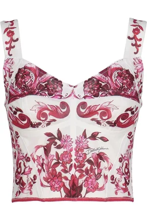 Dolce & Gabbana Dames, Tops, Roze, Maat: 3XS Zijde