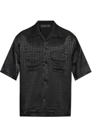 AMIRI Heren, Overhemden, Zwart, Maat: S Viscose