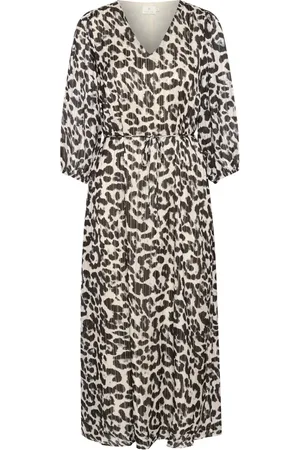 Kaffe Dames, Jurken, Bruin, Maat: 3XL Poliester