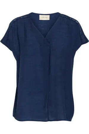 Cream Dames, Blouses & Shirts, Blauw, Maat: XS Viscose