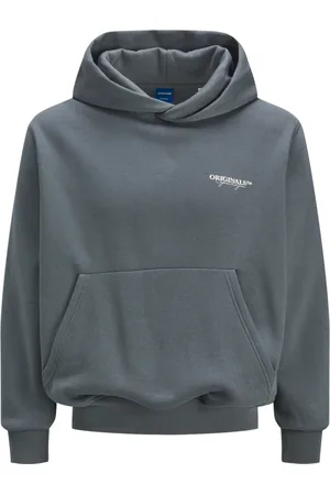 JACK & JONES Heren, Sweatshirts & Hoodies, Grijs, Maat: S Katoen