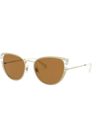 Miu Miu Dames, Accessoires, Geel, Maat: 55 MM