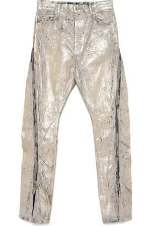 Rick Owens Heren, Jeans, Geel, Maat: W32