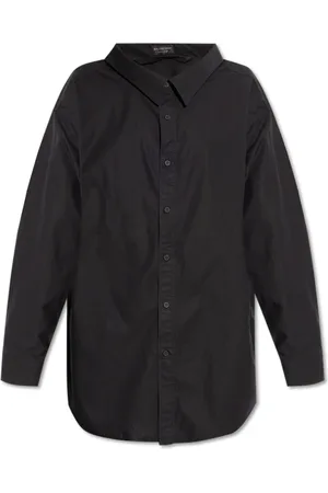 Balenciaga Dames, Blouses & Shirts, Zwart, Maat: XS Katoen