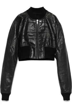 Rick Owens Dames, Jassen, Zwart, Maat: XS Leer