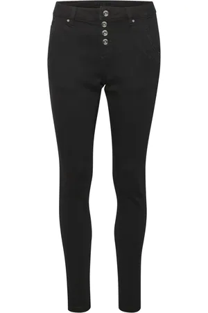 Cream Dames, Jeans, Zwart, Maat: W34 Katoen