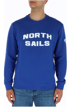 North Sails Heren, Sweatshirts & Hoodies, Blauw, Maat: L Katoen