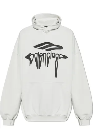 Balenciaga Heren, Sweatshirts & Hoodies, Grijs, Maat: S Katoen