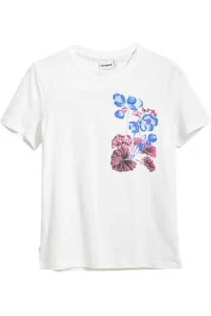 Desigual Dames, Tops, Wit, Maat: M Katoen