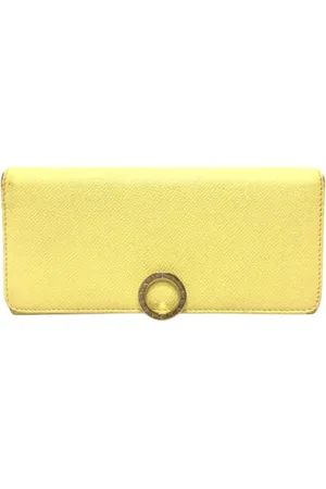 Bvlgari Dames, Pre-owned, Geel, Maat: ONE Size Leer
