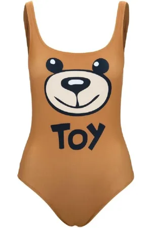 Moschino Dames, Badkleding, Bruin, Maat: S Poliester