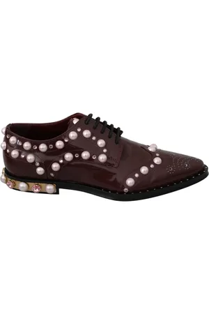 Dolce & Gabbana Dames, Schoenen, Bruin, Maat: 39 EU Leer