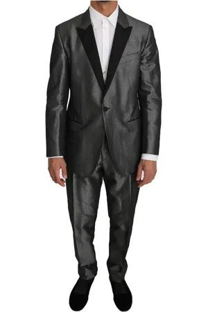Dolce & Gabbana Heren, Pakken, Grijs, Maat: 2XL Zijde