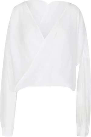 Jucca Dames, Blouses & Shirts, Wit, Maat: M Katoen