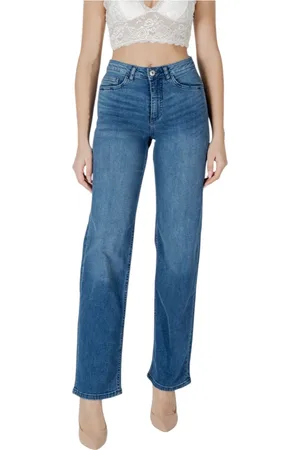 Ichi Dames, Jeans, Blauw, Maat: W32 L32 Katoen