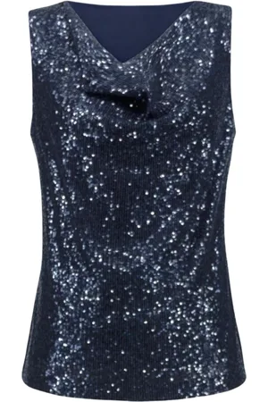 Joseph Ribkoff Dames, Tops, Blauw, Maat: XL