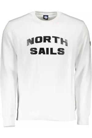 North Sails Heren, Sweatshirts & Hoodies, Wit, Maat: XL Katoen
