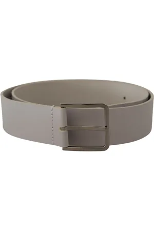 Dolce & Gabbana Heren, Accessoires, Grijs, Maat: 90 CM Leer