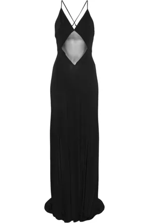 Staud Dames, Jurken, Zwart, Maat: L Viscose
