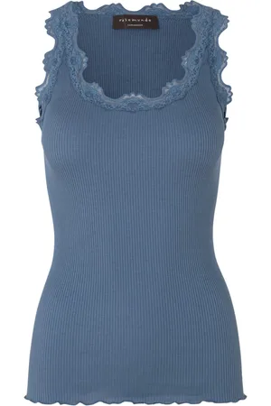 Rosemunde Dames, Tops, Blauw, Maat: L Katoen