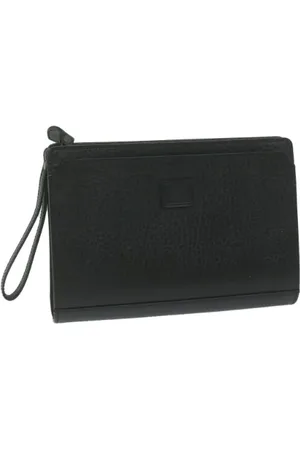 Burberry Dames, Pre-owned, Zwart, Maat: ONE Size Leer