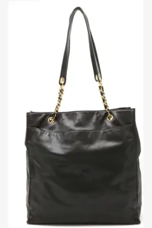 CHANEL Dames, Pre-owned, Zwart, Maat: ONE Size Leer