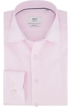 ETERNA Heren, Overhemden, Roze, Maat: 5XL Katoen