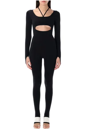 ANDREA ADAMO Dames, Jumpsuits & Playsuits, Zwart, Maat: L/Xl Jersey