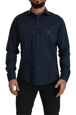 Roberto Cavalli Heren, Overhemden, Blauw, Maat: 3XL Katoen