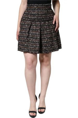 Dolce & Gabbana Dames, Rokken, Veelkleurig, Maat: XS Tweed