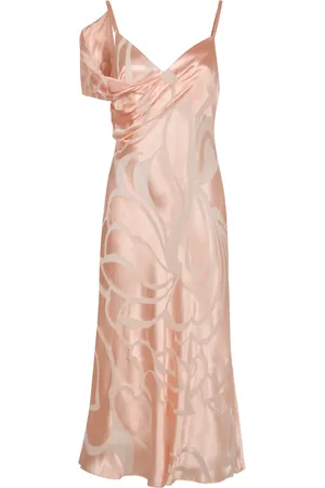Alberta Ferretti Dames, Jurken, Roze, Maat: S Satijn