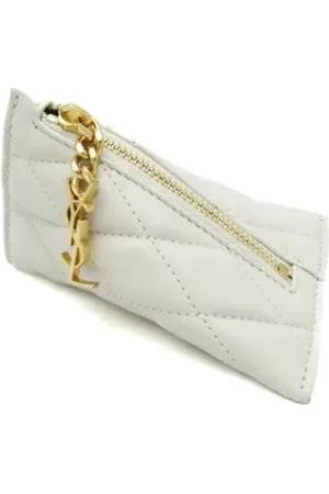 Saint Laurent Dames, Pre-owned, Wit, Maat: ONE Size Leer