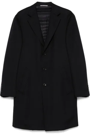 CANALI Heren, Mantels, Blauw, Maat: XL Zijde