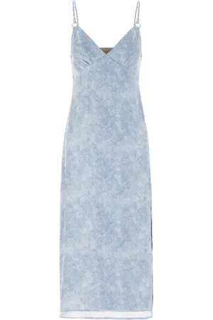 Michael Kors Dames, Jurken, Blauw, Maat: XS Poliester
