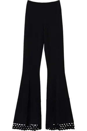 Twin-Set Dames, Broeken, Zwart, Maat: M Viscose