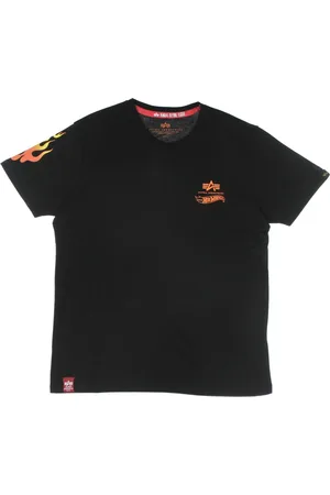 Alpha Industries Heren, Tops, Zwart, Maat: S Katoen