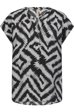 soyaconcept Dames, Blouses & Shirts, Zwart, Maat: M Nylon