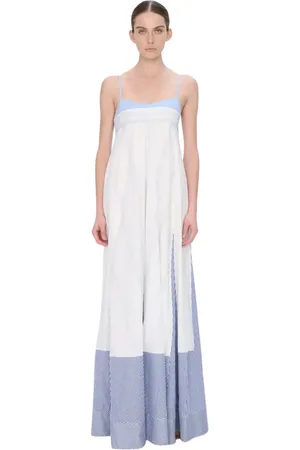 Simkhai Dames, Jurken, Blauw, Maat: S Katoen