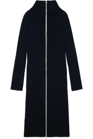 Gucci Dames, Jurken, Blauw, Maat: M Wol
