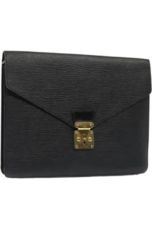 LOUIS VUITTON Dames, Pre-owned, Zwart, Maat: ONE Size Leer