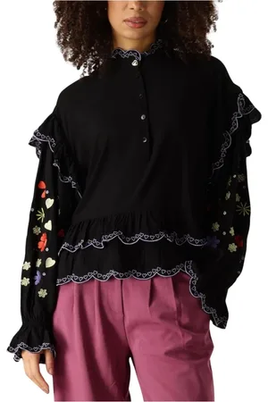 Harper & Yve Dames, Blouses & Shirts, Zwart, Maat: XS
